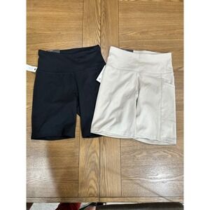 DKNY Bike‎ Shorts XS XSmall High Waist Activewear Yoga Running Athleisure